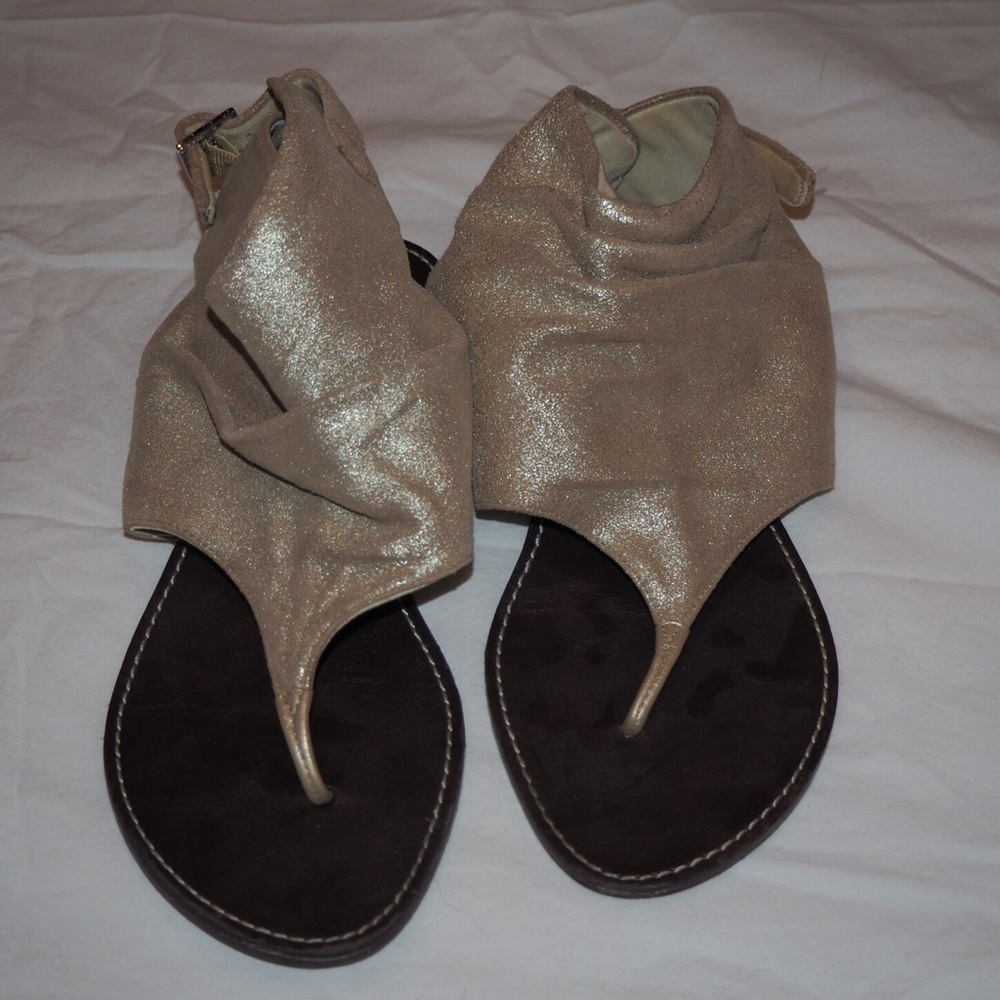 Silver & Gold Sparkle Sandals